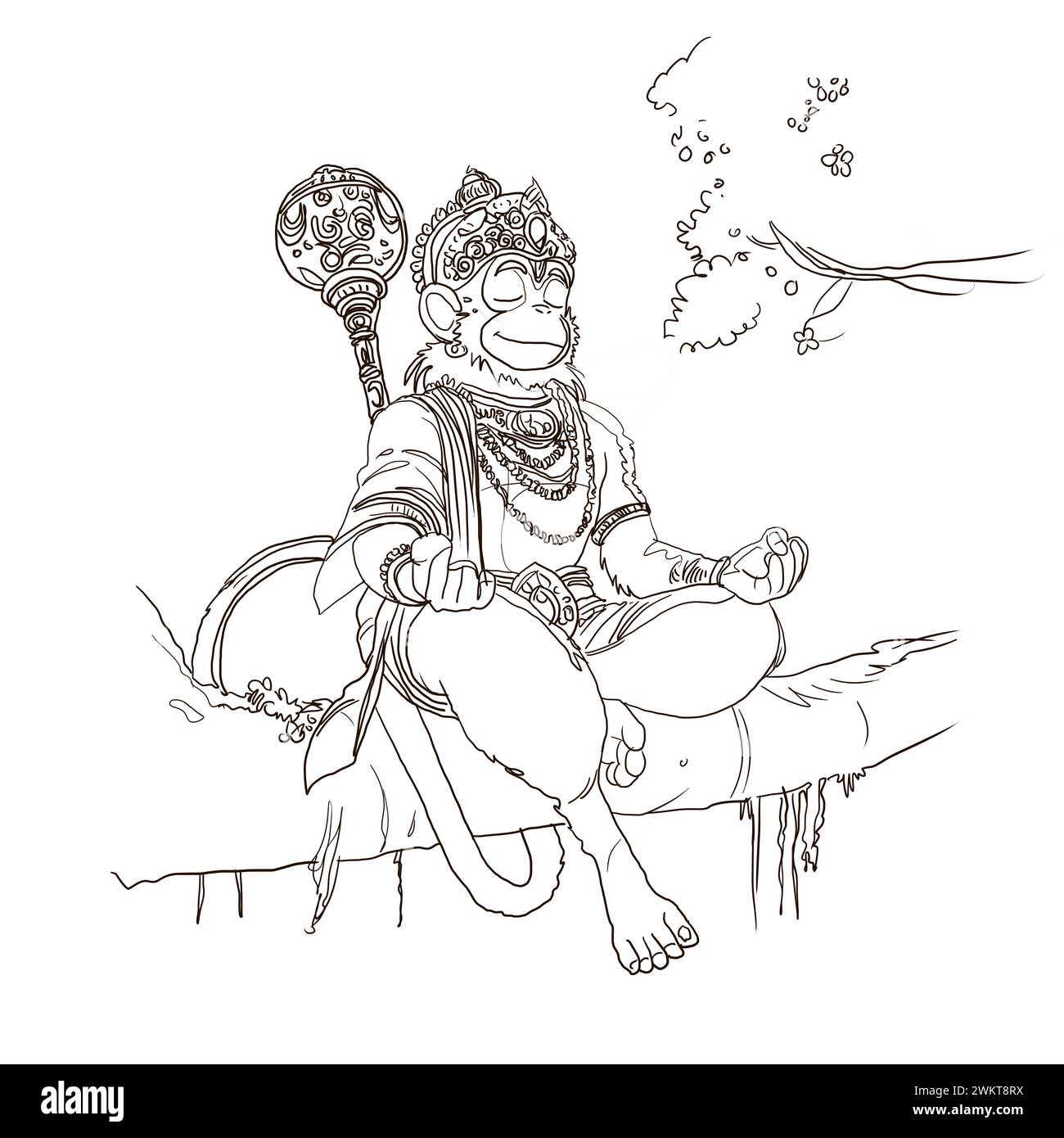 3 Trends For Drawing Warrior Hanuman, hanuman sketch HD phone wallpaper |  Pxfuel