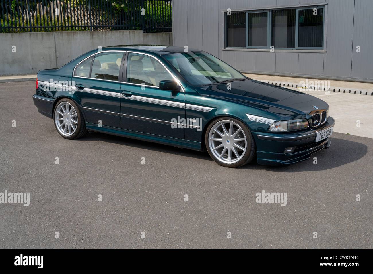 Rare 1999 Hartge E39 BMW 540i 5 Series luxury modern classic German saloon car with unique wheels, suspension and graphics Stock Photo