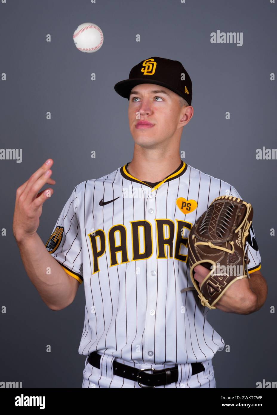 This is a 2024 photo of pitcher Alek Jacob of the San Diego Padres