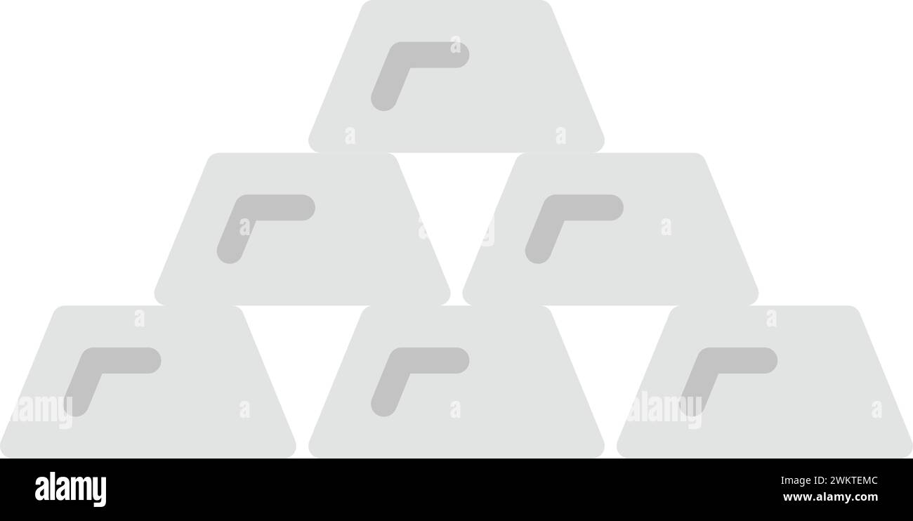 Gold bars icon outline Stock Vector Images - Alamy