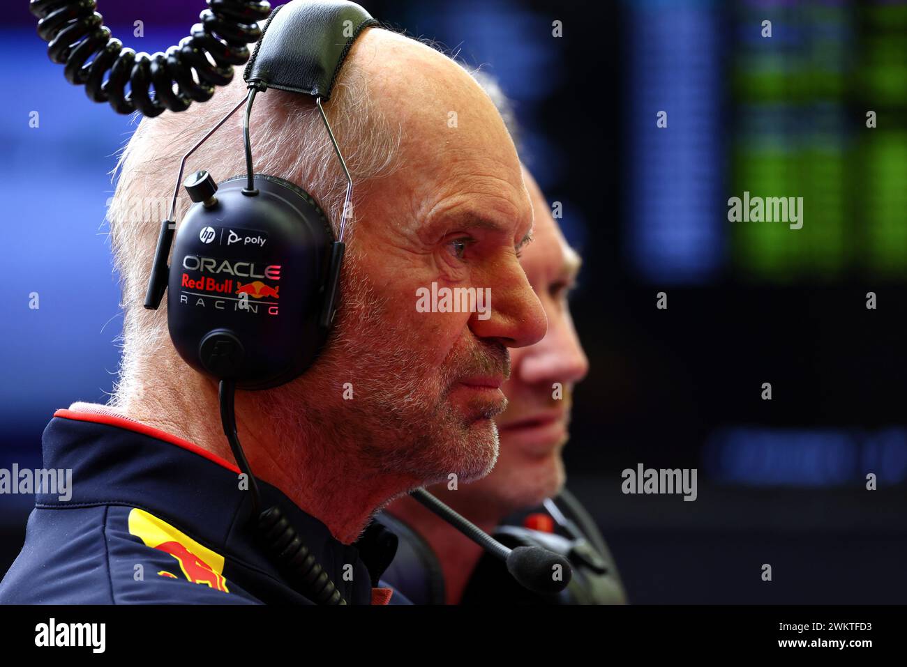 Sakhir, Bahrain. 22nd Feb, 2024. Adrian Newey (GBR) Red Bull Racing Chief Technical Officer. Formula One Testing, Day Two, Thursday 22nd February 2024. Sakhir, Bahrain. Credit: James Moy/Alamy Live News Stock Photo