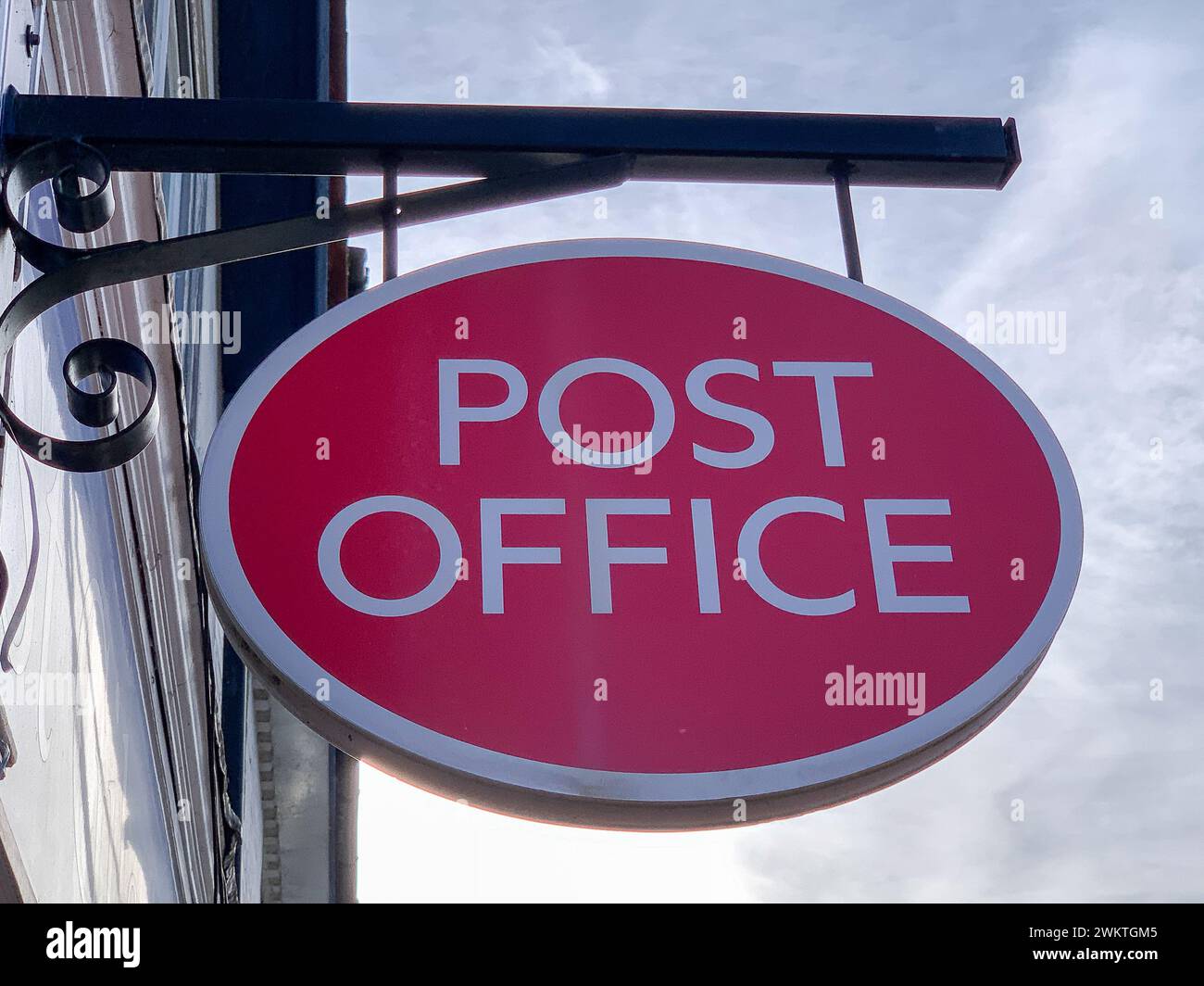 Chalfont St Giles, UK. 20th February, 2024. A Post Office sign. Credit