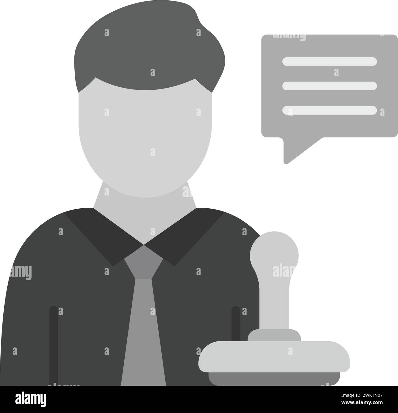 Legal Advisor icon vector image. Stock Vector