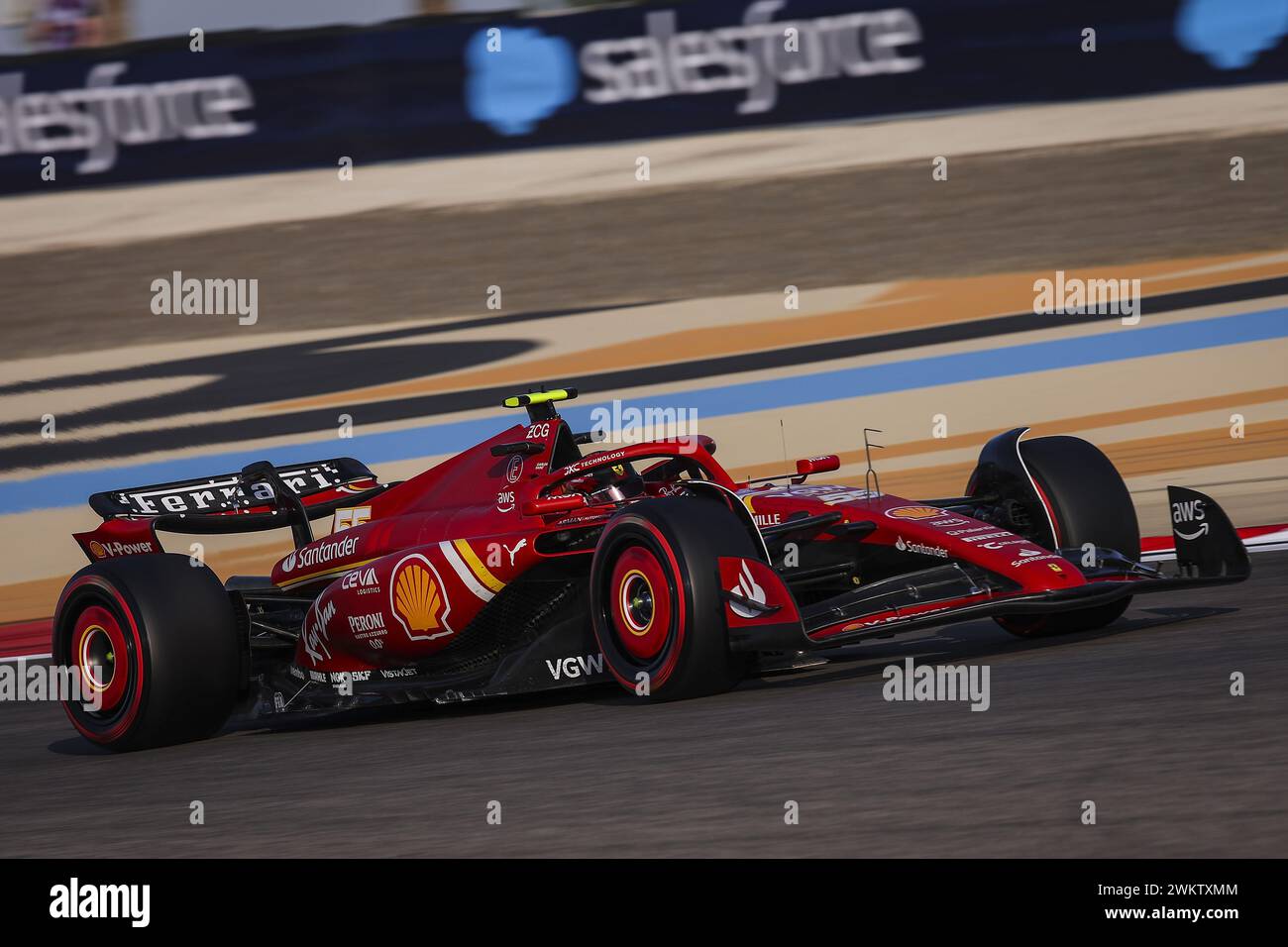 55 during the Formula 1 Aramco preseason testing 2024 of the 2024 FIA