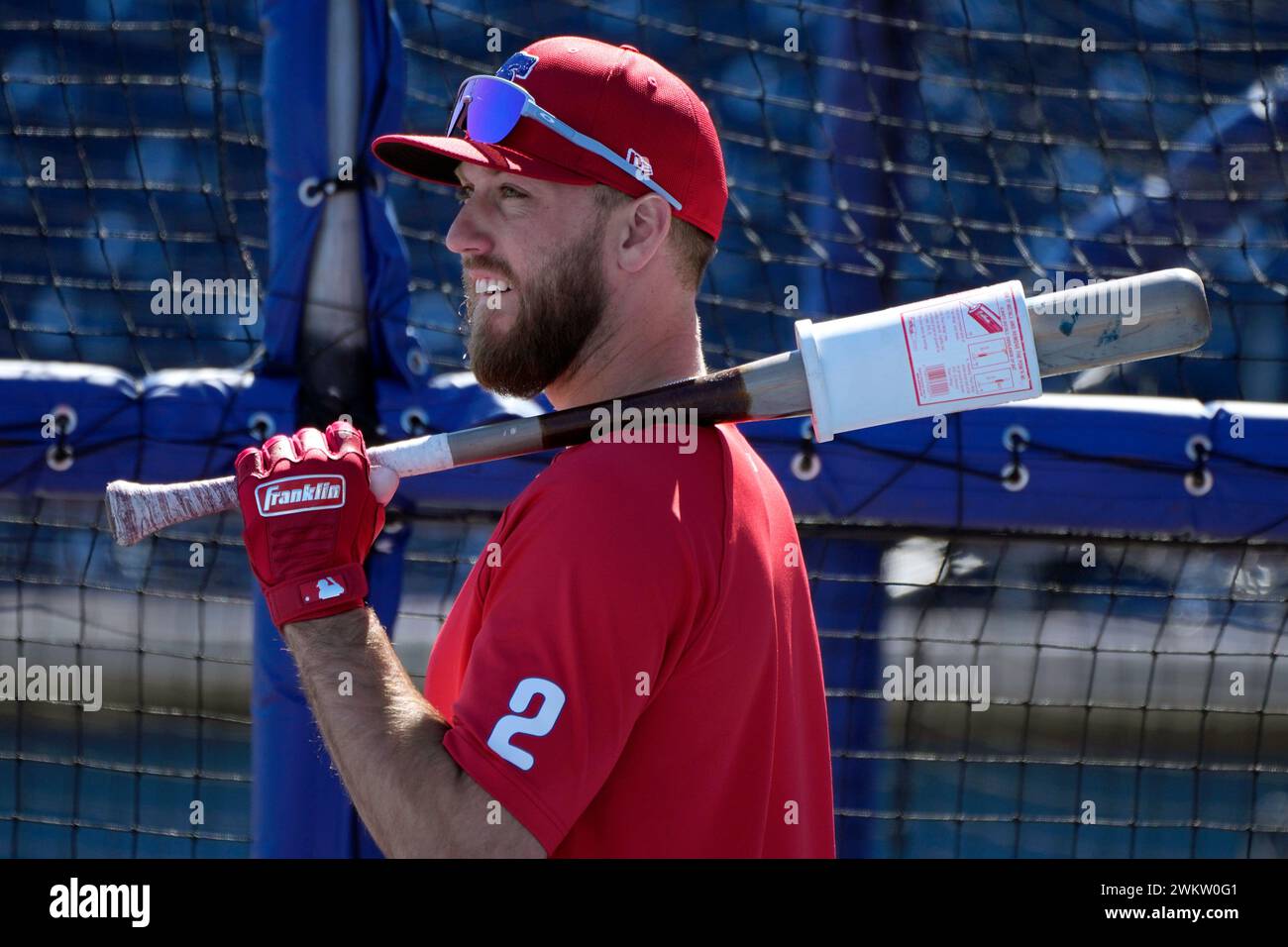 Philadelphia Phillies infielder Kody Clemens waits to hit during a