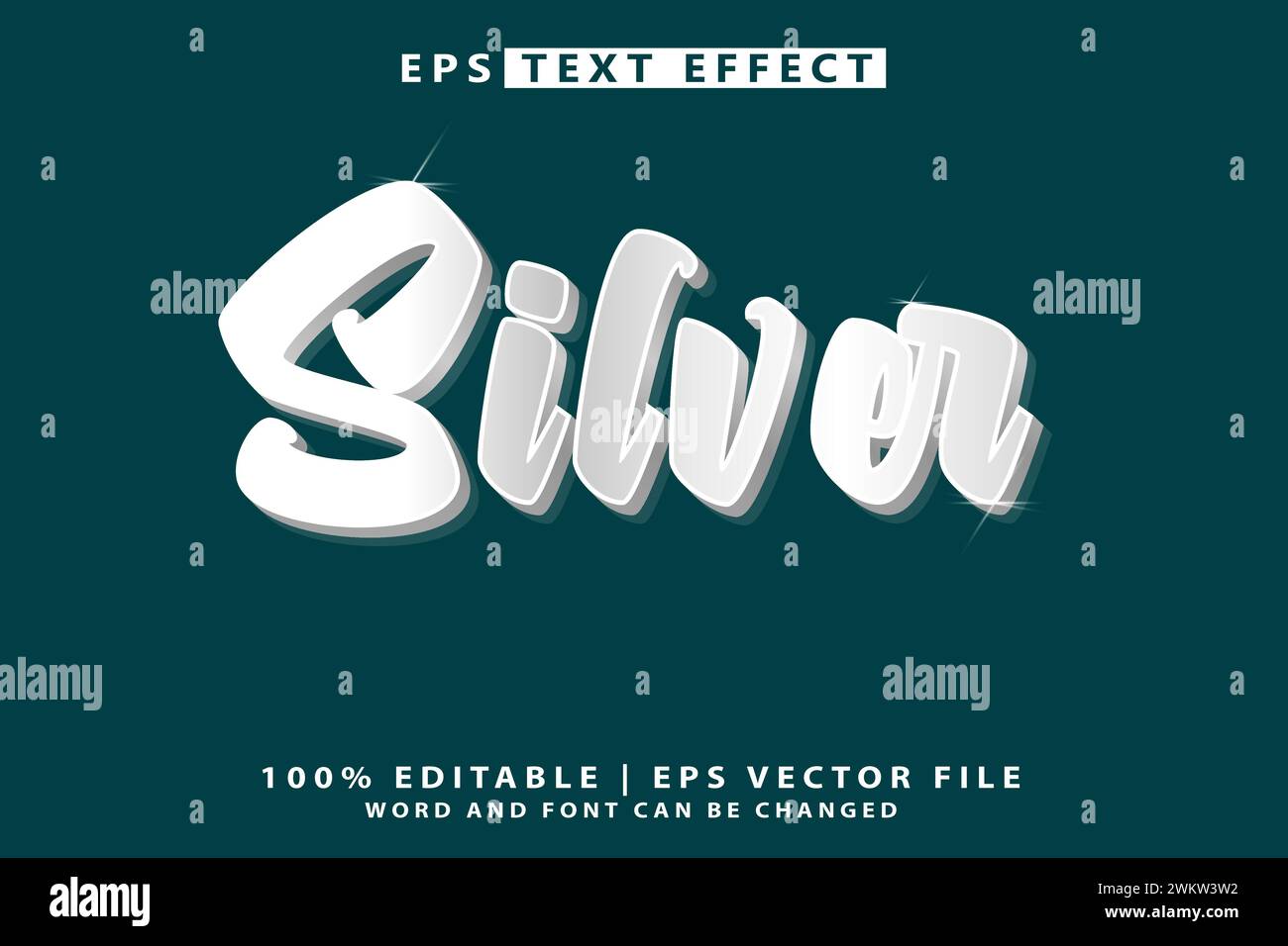 Text Stock Editable 3d text effect Stock Vector Image & Art - Alamy