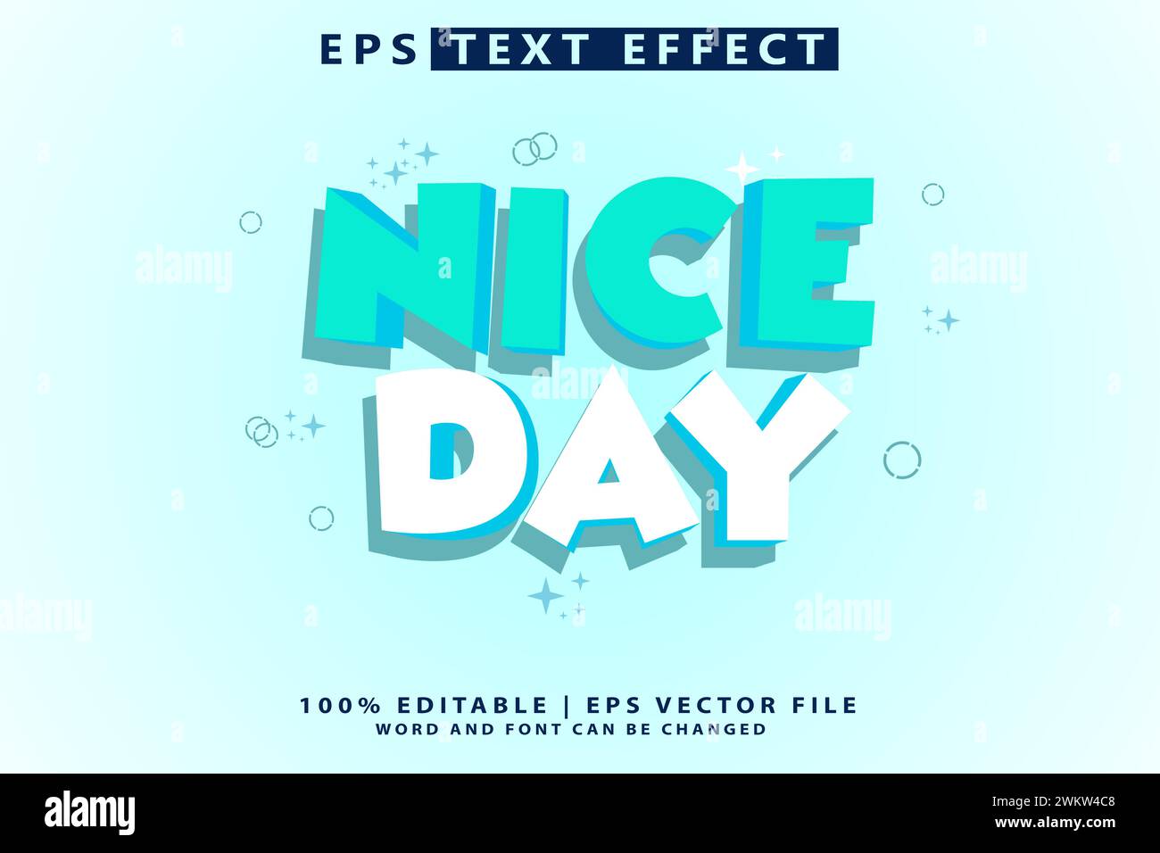 Text Stock Editable 3d text effect Stock Vector Image & Art - Alamy