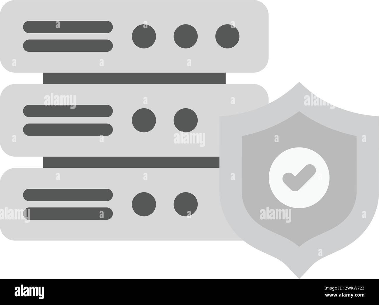 Secure Server icon vector image. Stock Vector