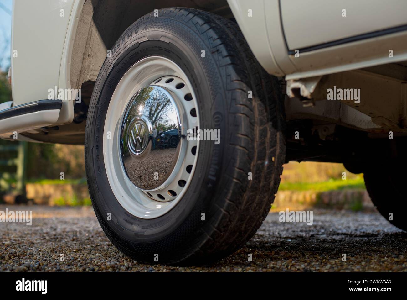 VW T2 bay window 'Holdsworth' camper van Stock Photo - Alamy