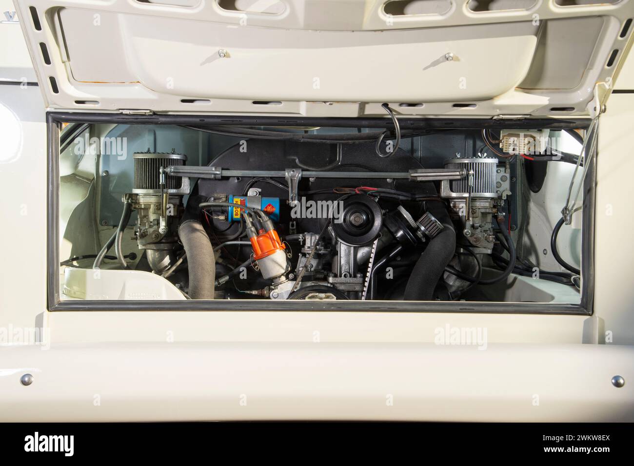 VW T2 bay window 'Holdsworth' camper van Stock Photo - Alamy