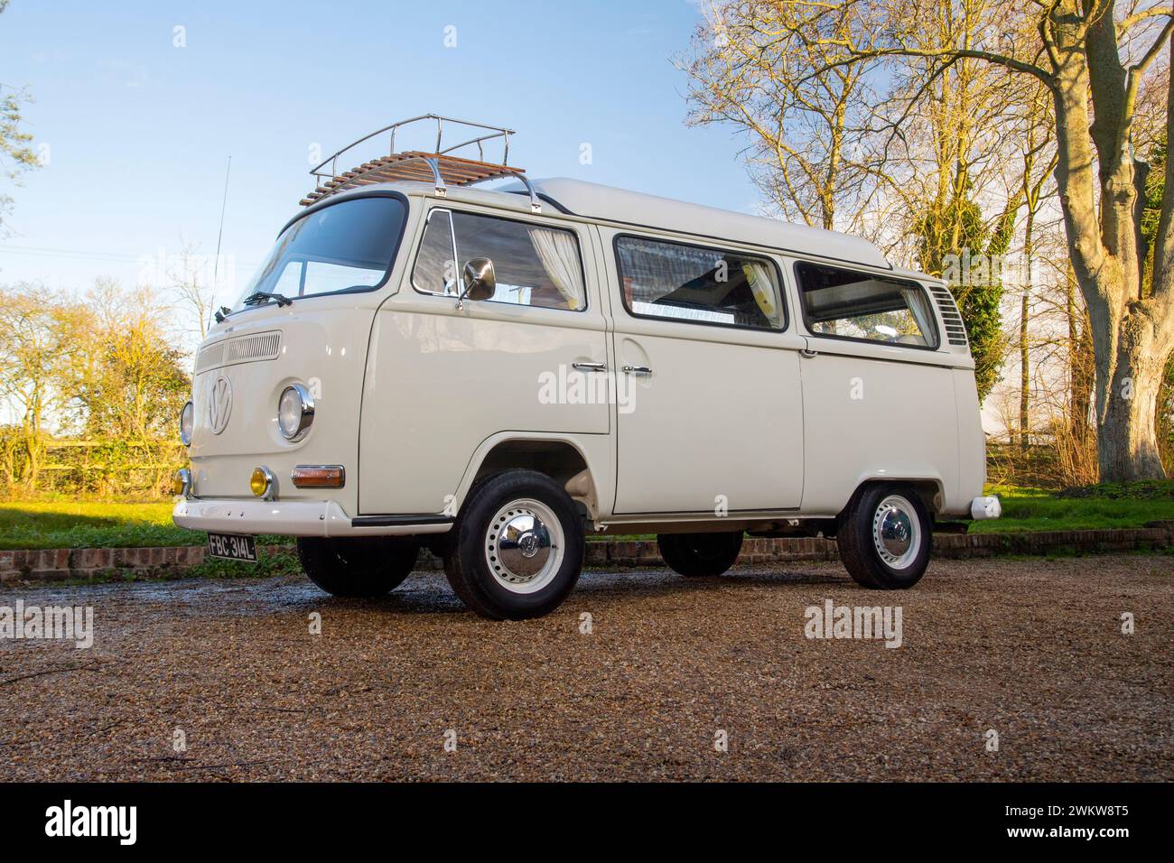 VW T2 bay window 'Holdsworth' camper van Stock Photo - Alamy