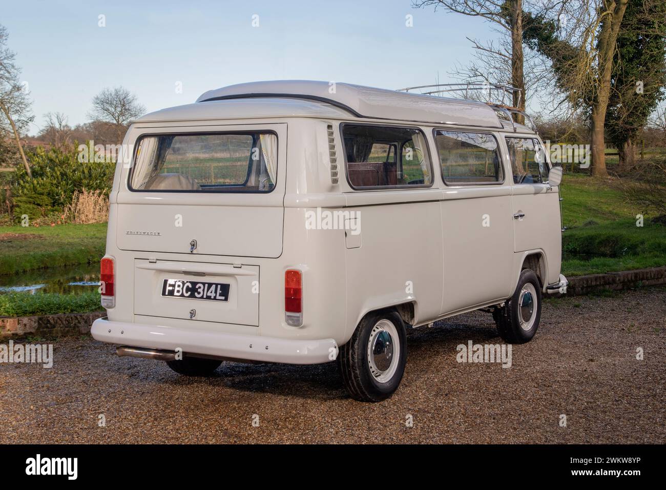 VW T2 bay window 'Holdsworth' camper van Stock Photo - Alamy