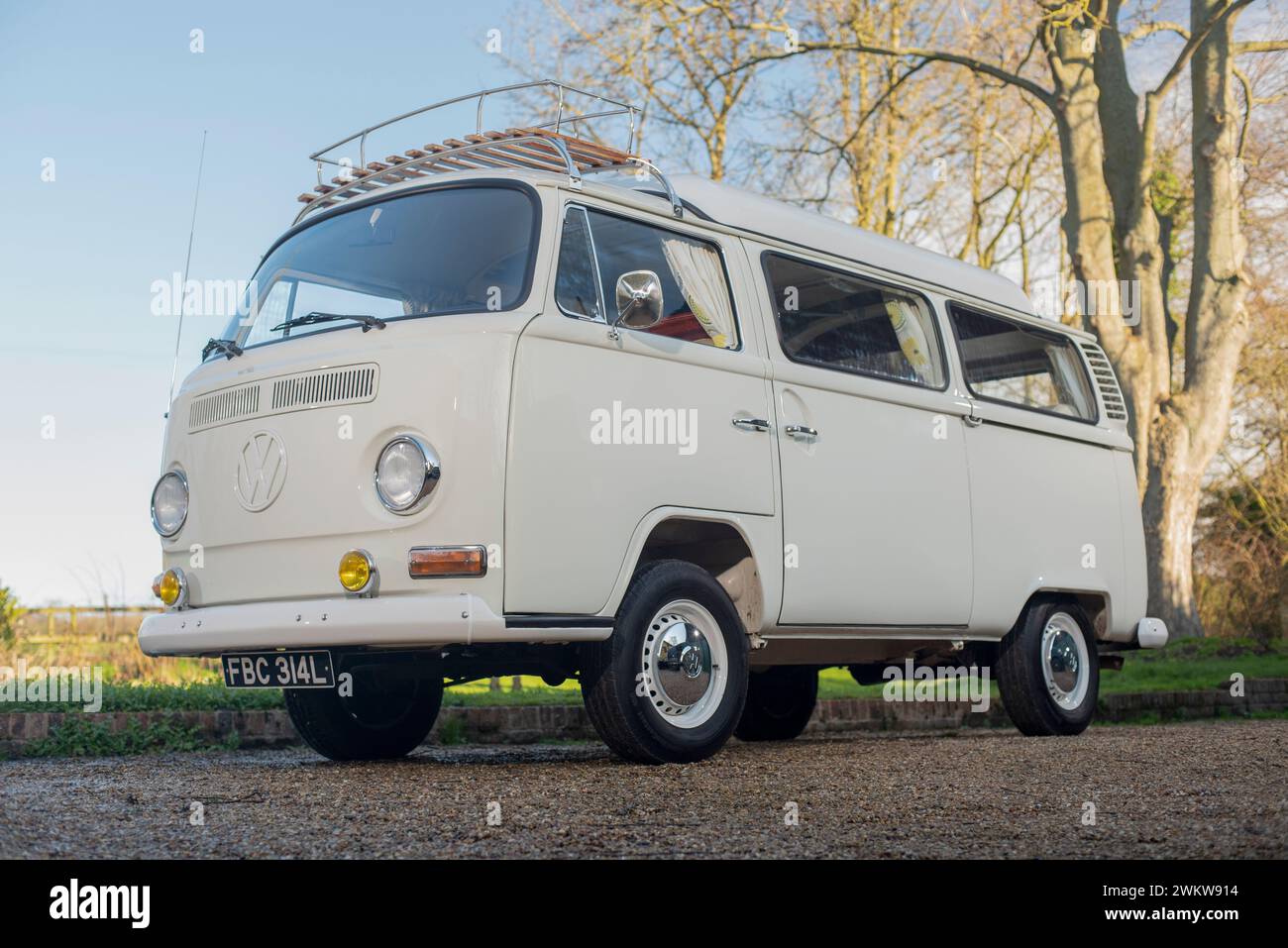 VW T2 bay window 'Holdsworth' camper van Stock Photo - Alamy