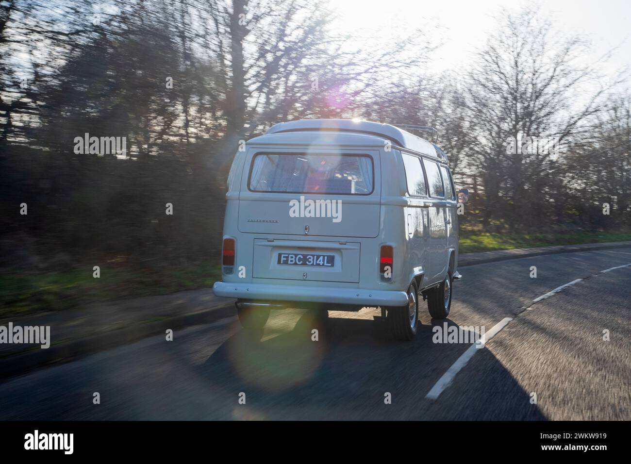 VW T2 bay window 'Holdsworth' camper van Stock Photo - Alamy