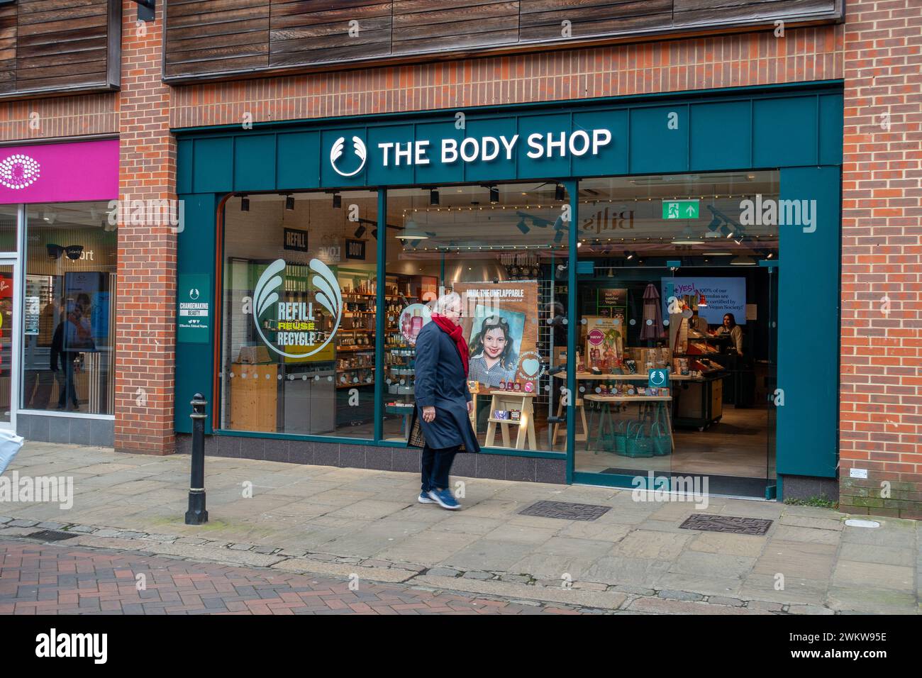 The Body Shop,Rose Lane,Canterbury,Kent Stock Photo