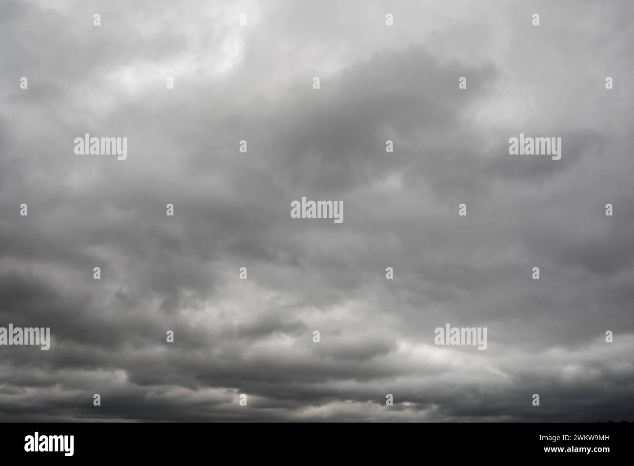 Cloudy sky with rain clouds, background Stock Photo
