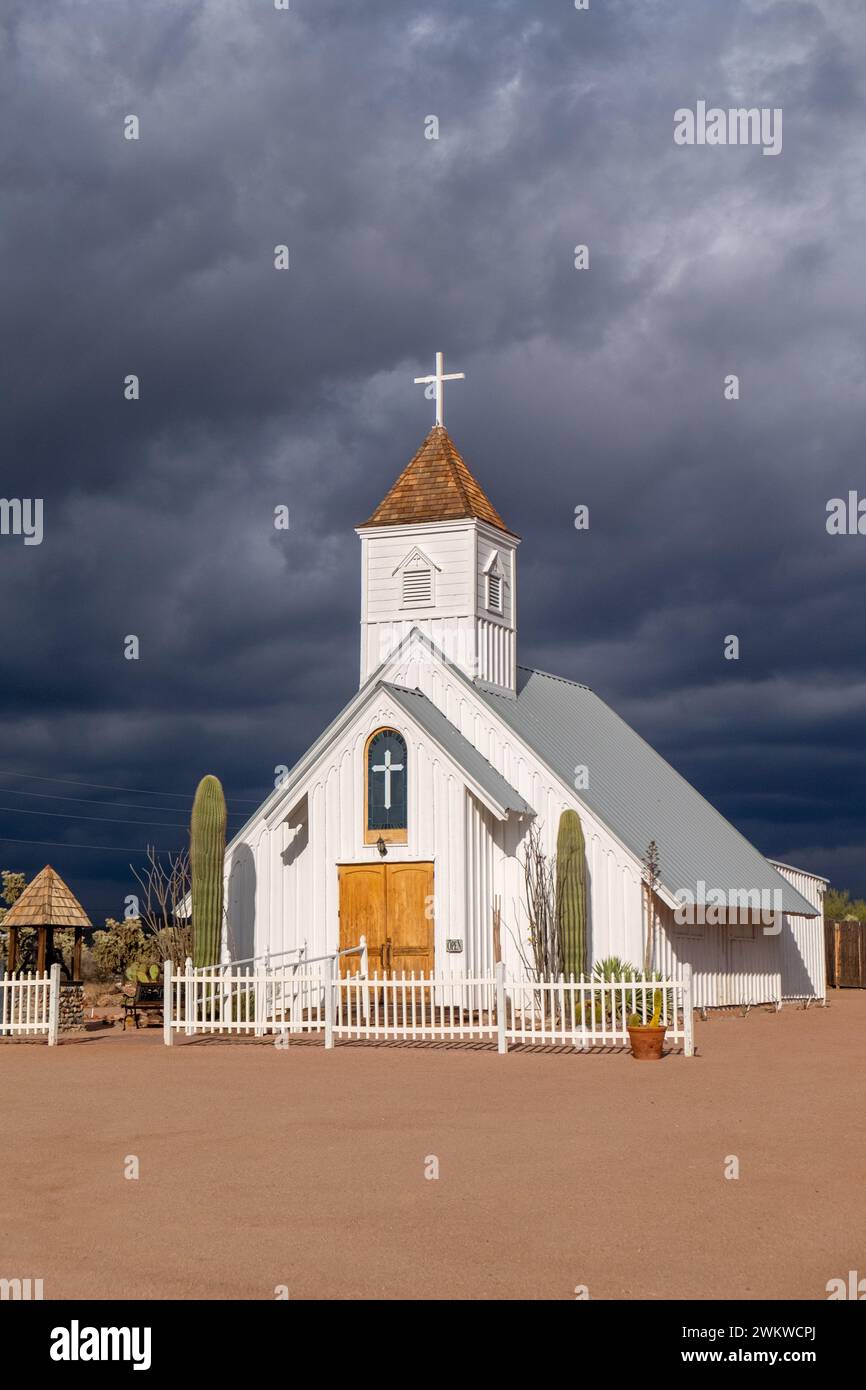 The Elvis Memorial Chapel a movie prop that was built for the 1969
