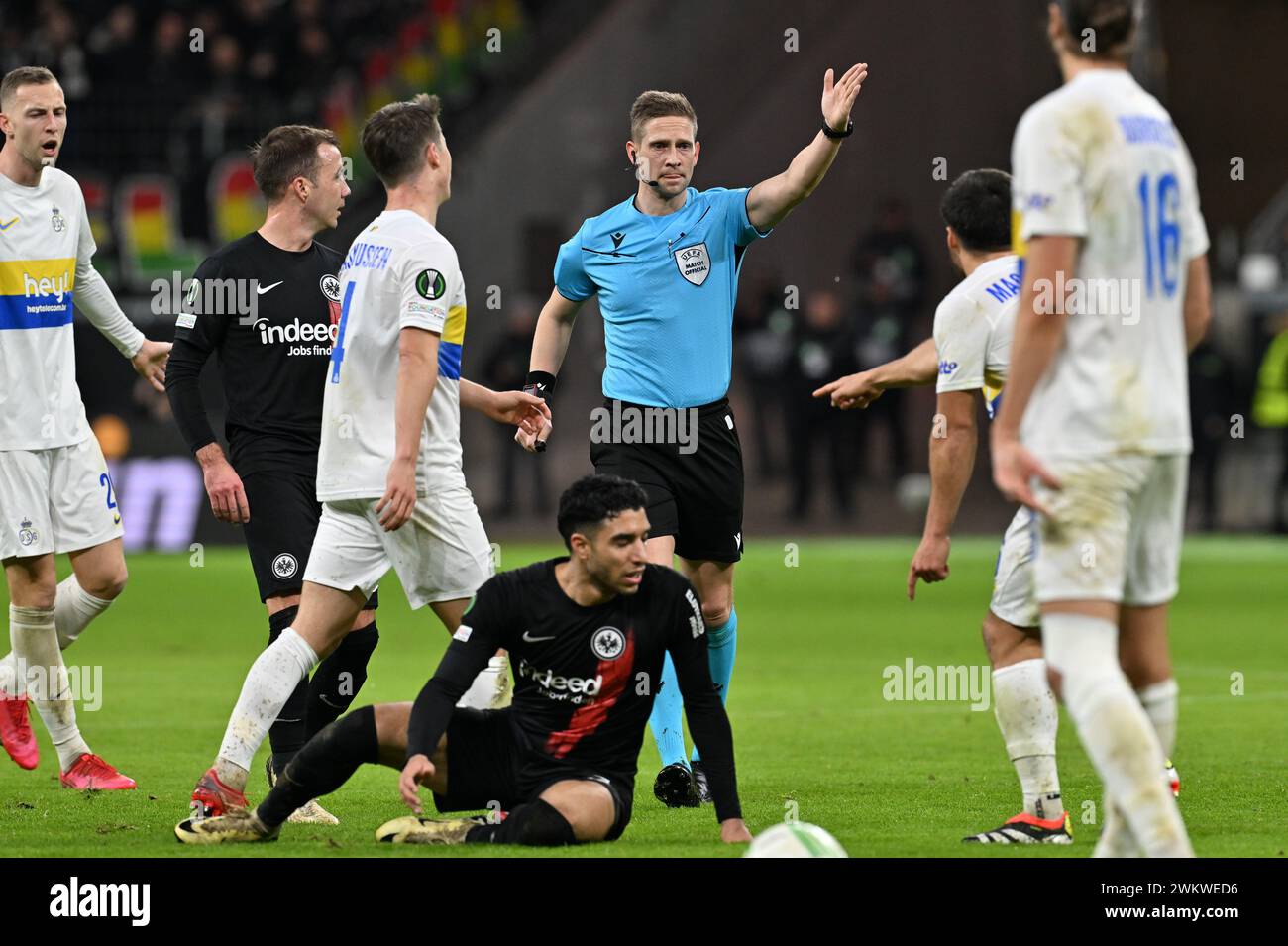 Frankfurt Am Main, Germany. 22nd Feb, 2025. referee Espen Eskås of