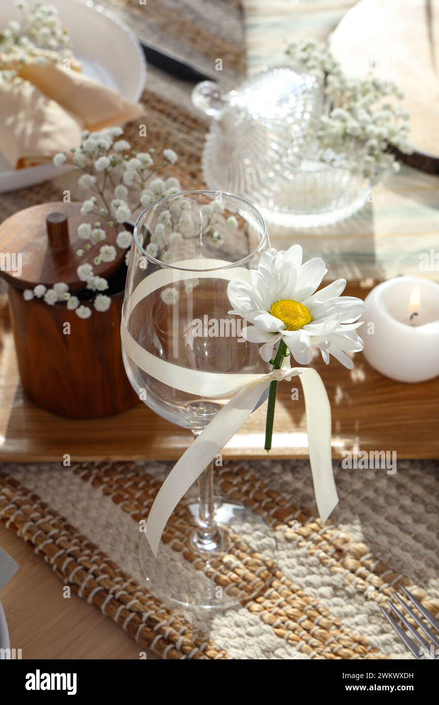 Stylish table setting for International Women's Day celebration ...
