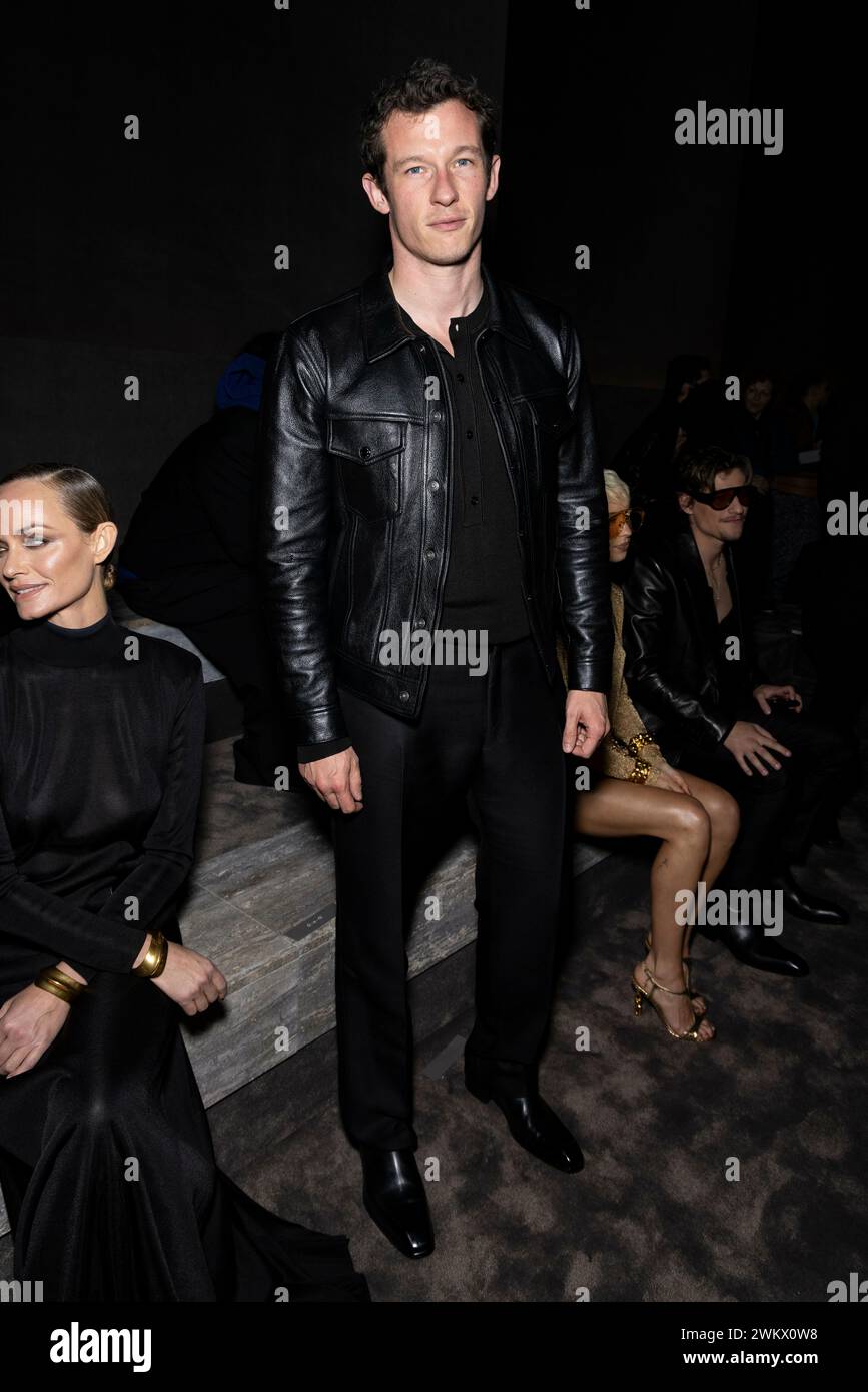 Milan, Italien. 22nd Feb, 2024. Callum Turner attends TOM FORD Fall ...