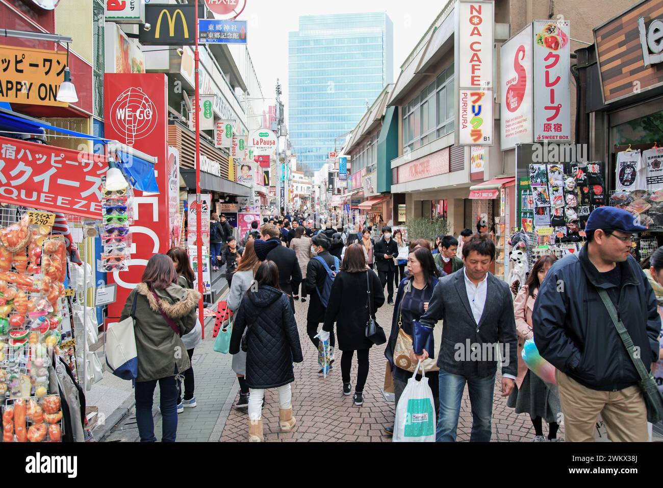 Takeshita Street Harajuku in Shibuya, Tokyo, Japan Stock Photo - Alamy