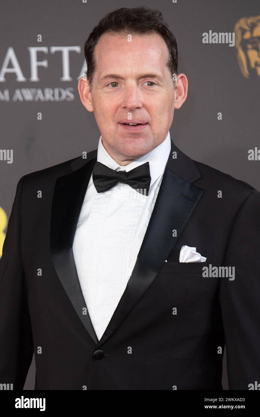 London, UK. 18 Feb, 2024. Pictured Sound designer Johnnie Burn attends