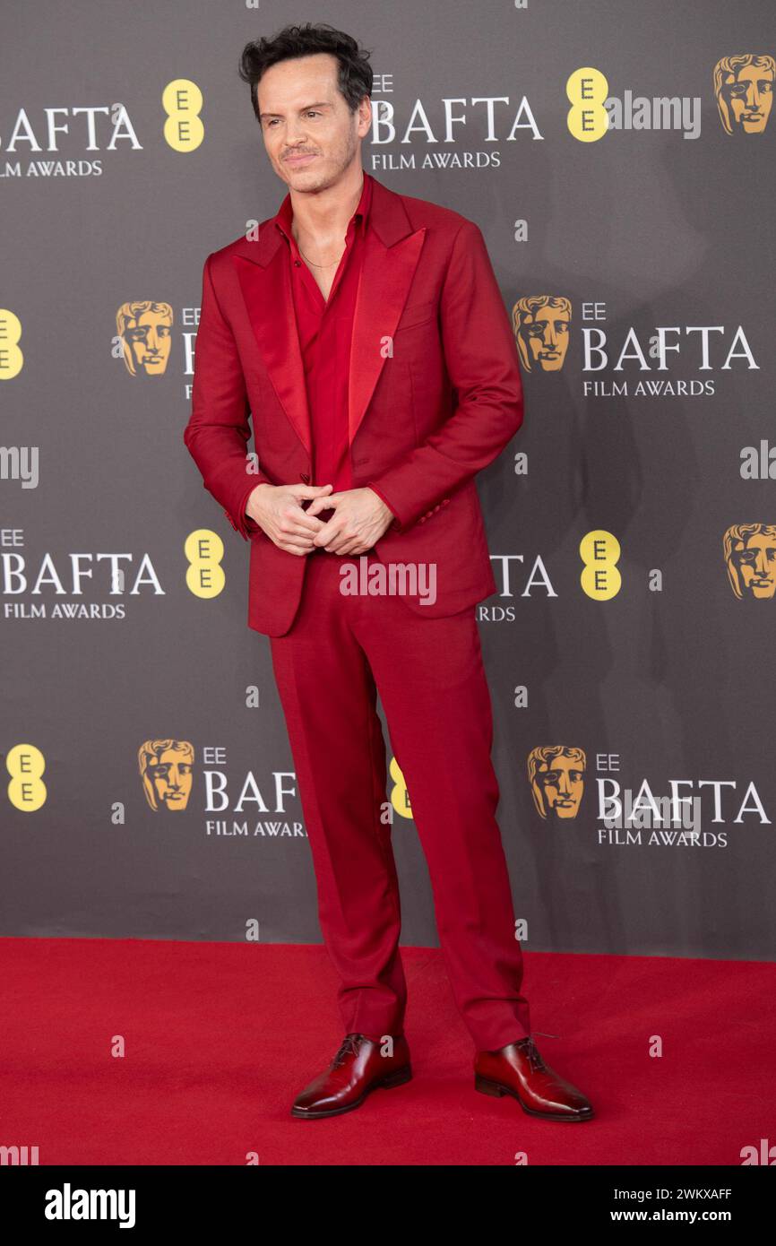 London, UK. 18 Feb, 2024. Pictured Andrew Scott attends The EE British