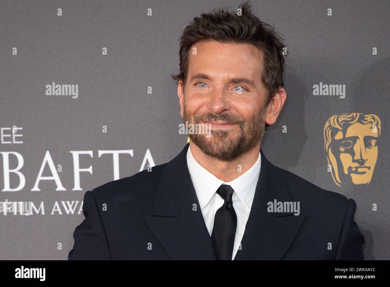 London, UK. 18 Feb, 2024. Pictured Bradley Cooper attends The EE