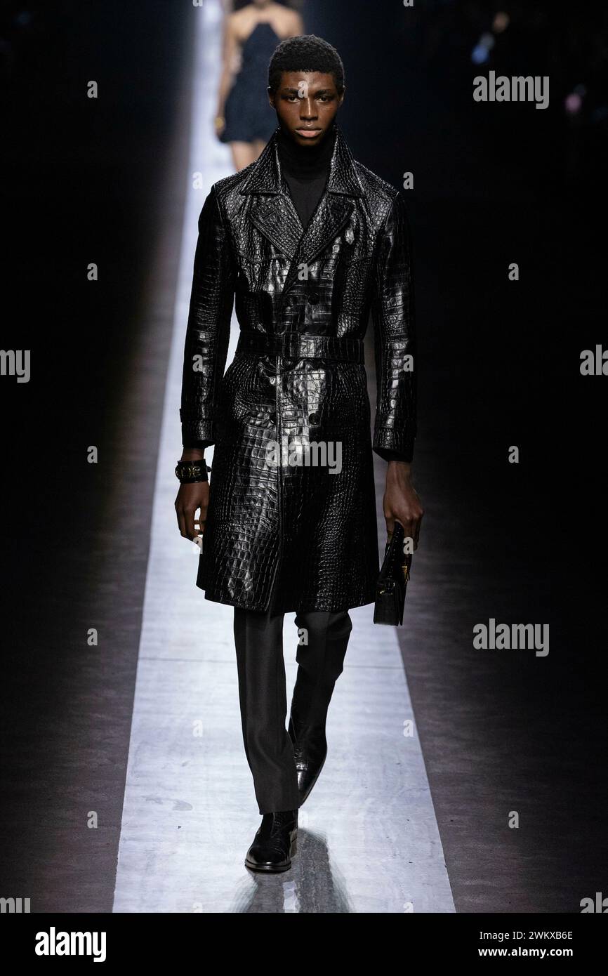 TOM FORD Fall/Winter 2024 runway during Milan Fashion Week on February ...