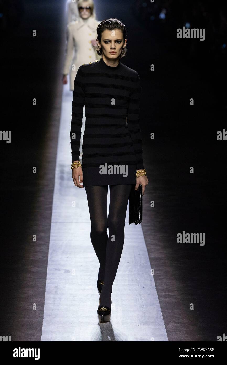 TOM FORD Fall/Winter 2024 runway during Milan Fashion Week on February ...