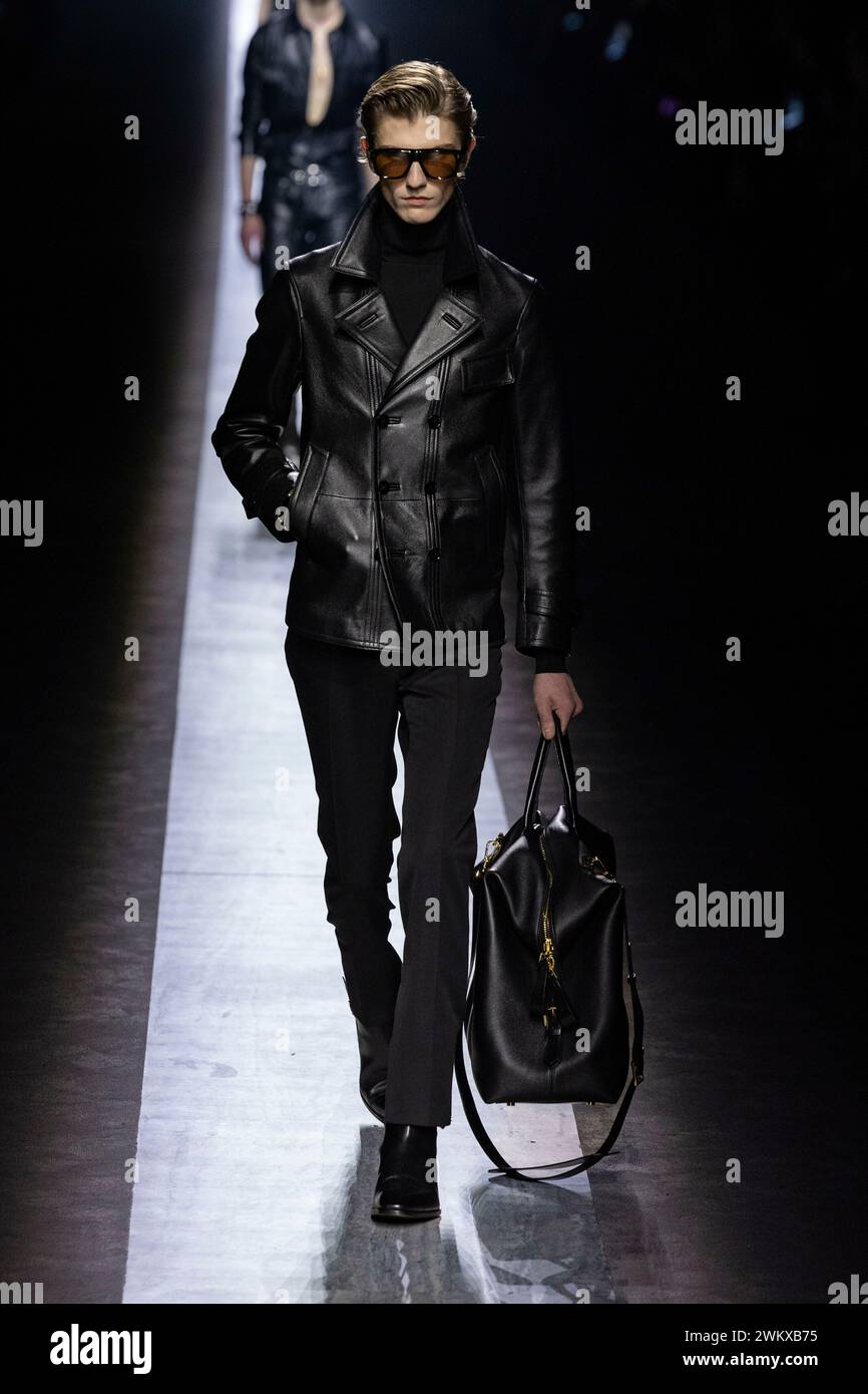 TOM FORD Fall/Winter 2024 runway during Milan Fashion Week on February ...