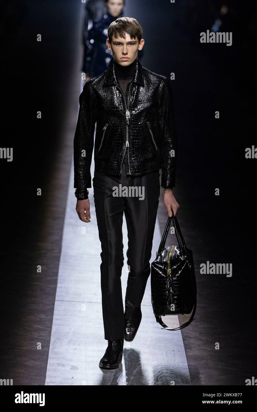 TOM FORD Fall/Winter 2024 runway during Milan Fashion Week on February ...