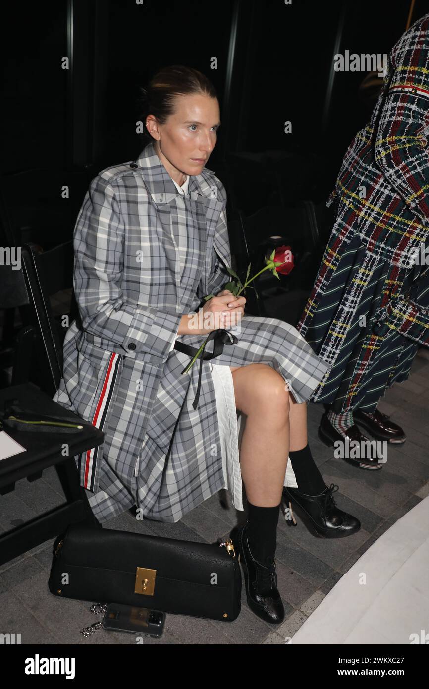 Front row at Thom Browne NYFW Fall/Winter 20242025 mens and womens