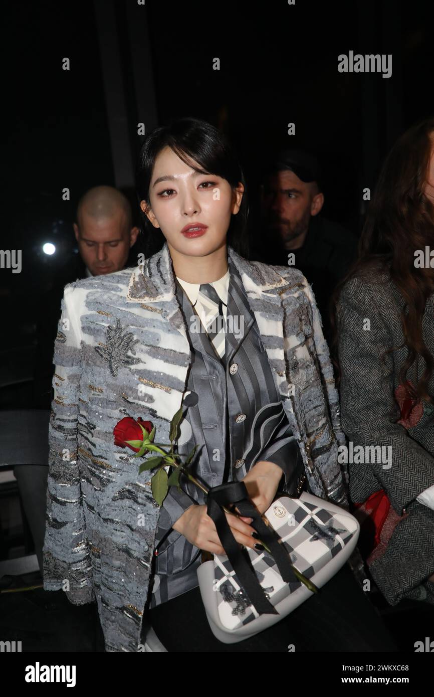 Front row at Thom Browne NYFW Fall/Winter 20242025 mens and womens