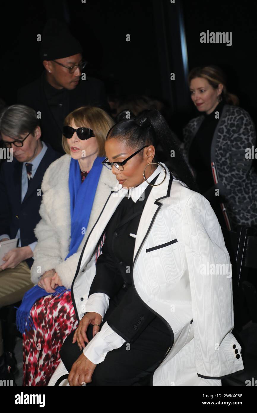 Front row at Thom Browne NYFW Fall/Winter 20242025 mens and womens