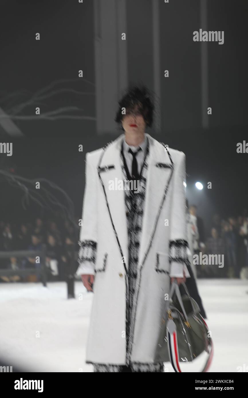 Front row at Thom Browne NYFW Fall/Winter 20242025 mens and womens