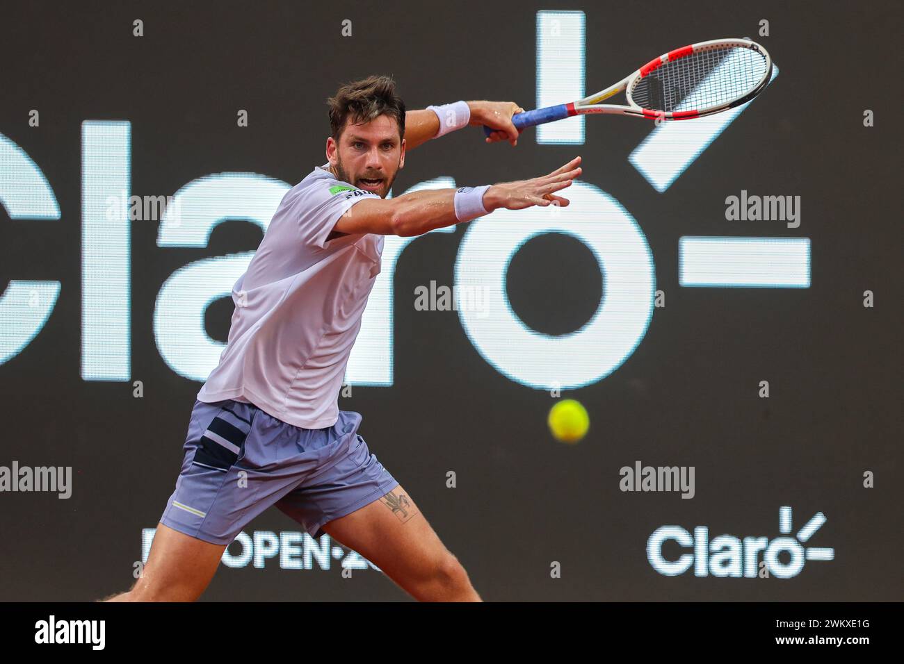 Rio De Janeiro, Brazil. 22nd Feb, 2024. Brazilian Jockey Club Cameron Norrie (GBR) faces Tomas Barrios Vera (CHI), during the round of 16 of the Rio Open 2024, at the Brazilian Jockey Club, this Thursday, 22. 30761 (Daniel Castelo Branco/SPP) Credit: SPP Sport Press Photo. /Alamy Live News Stock Photo
