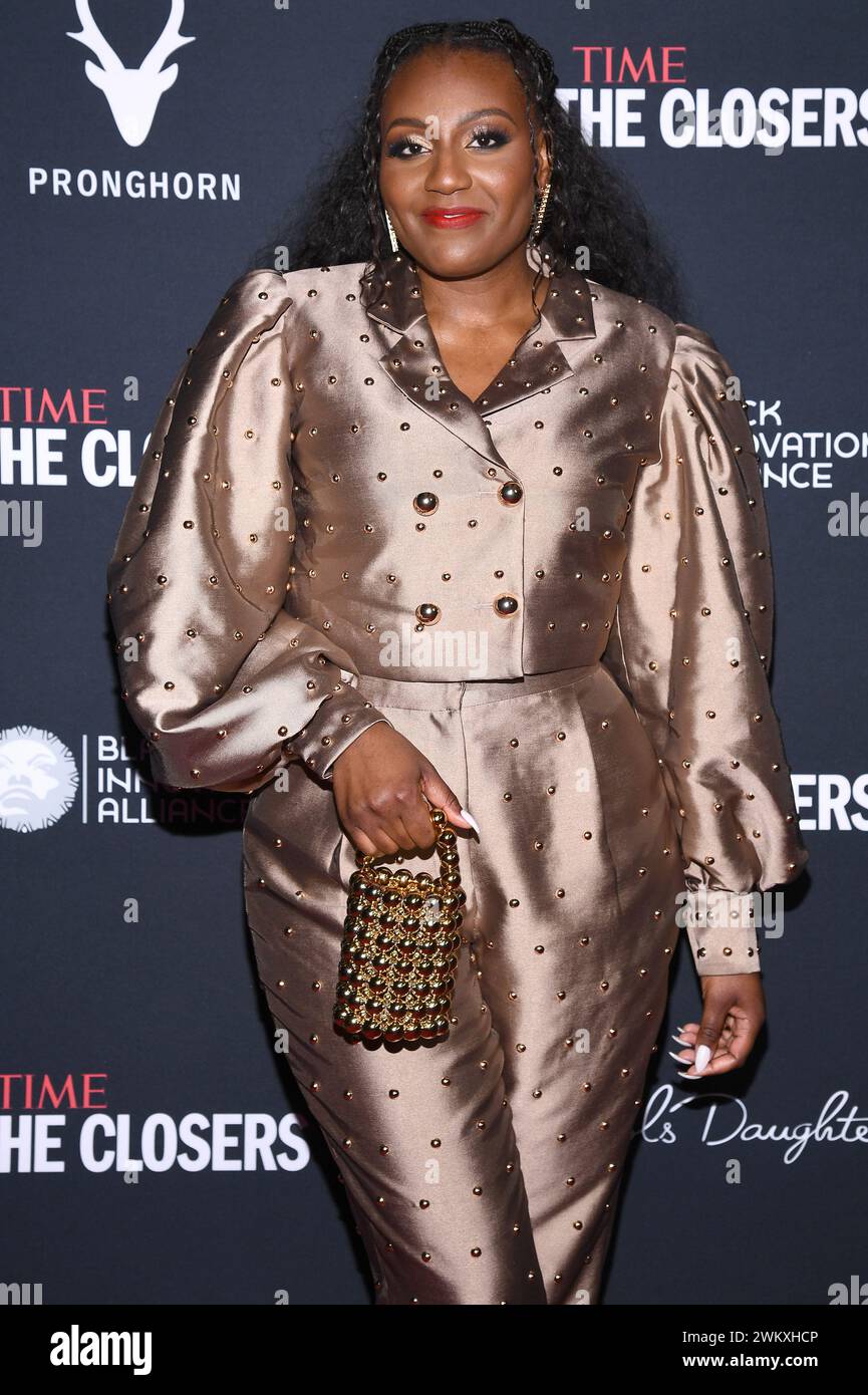 New York, USA. 22nd Feb, 2024. Sade Muhammad attends TIME's inaugural