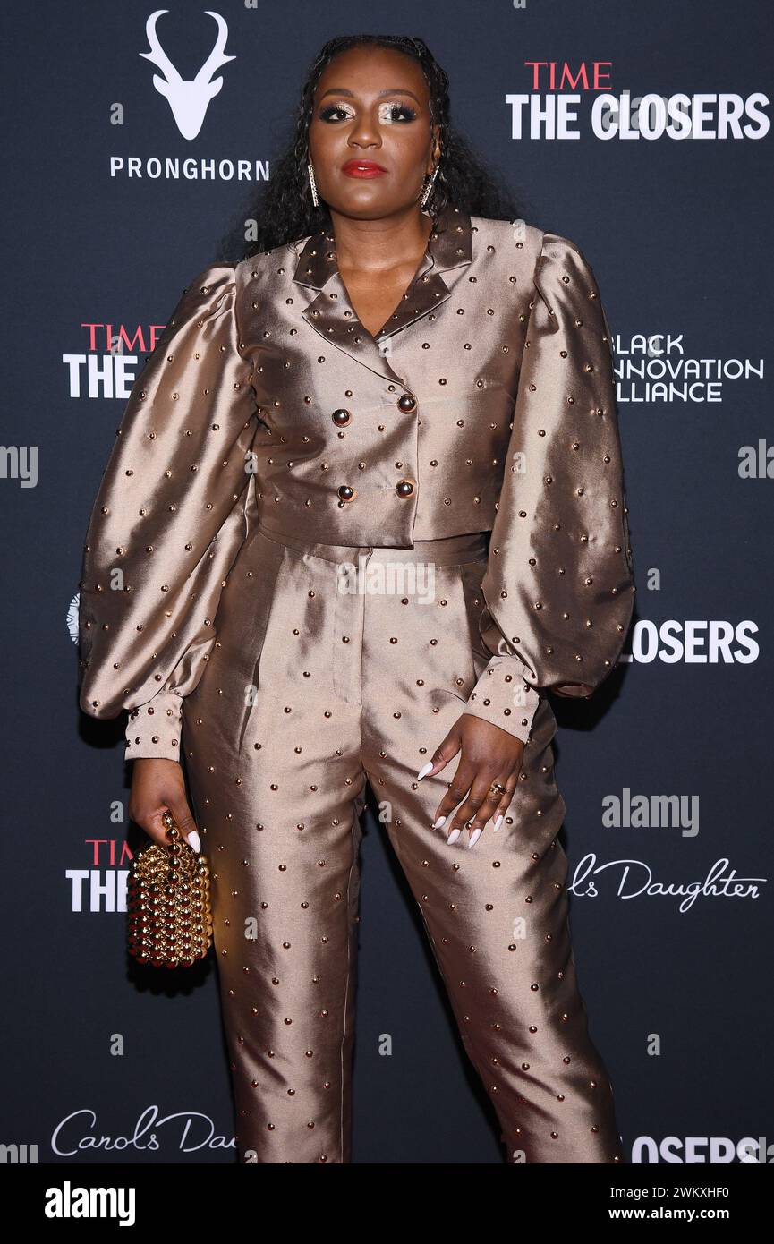 New York, USA. 22nd Feb, 2024. Sade Muhammad attends TIME's inaugural