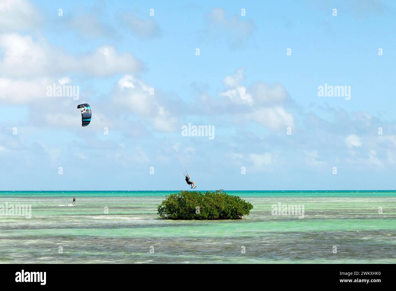 Surfer, Caya Coco, North Coast, Cuba, Greater Antilles, Caribbean, Central America, America Stock Photo