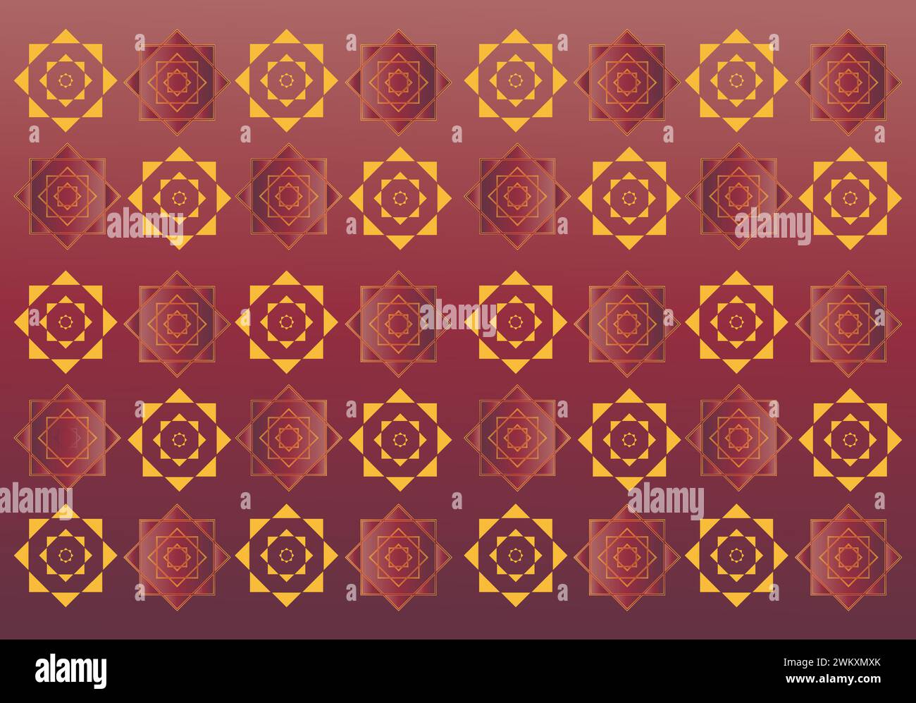 Vector abstract background with dark brown geometric ornament.Premium ...