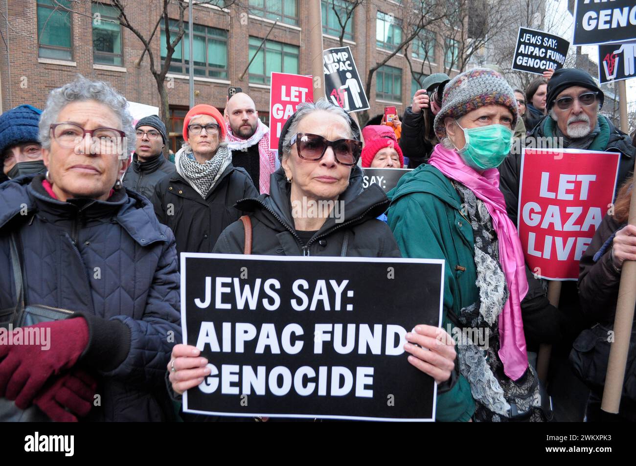 https://c8.alamy.com/comp/2WKXPK3/pro-palestine-demonstrators-hold-placards-expressing-their-opinion-at-a-rally-demonstrators-marched-in-manhattan-new-york-city-condemning-the-pro-israel-lobbying-group-the-american-israel-public-affairs-committee-or-aipac-protestors-opposed-aipac-for-influencing-us-policies-to-support-the-israel-defense-forces-military-operations-in-gaza-demonstrators-also-protested-against-new-york-senators-chuck-schumer-and-kirsten-gillibrand-for-supporting-israels-war-against-hamas-on-tuesday-the-united-nations-food-agency-the-world-food-program-paused-food-shipments-to-northern-gaza-due-to-ch-2WKXPK3.jpg
