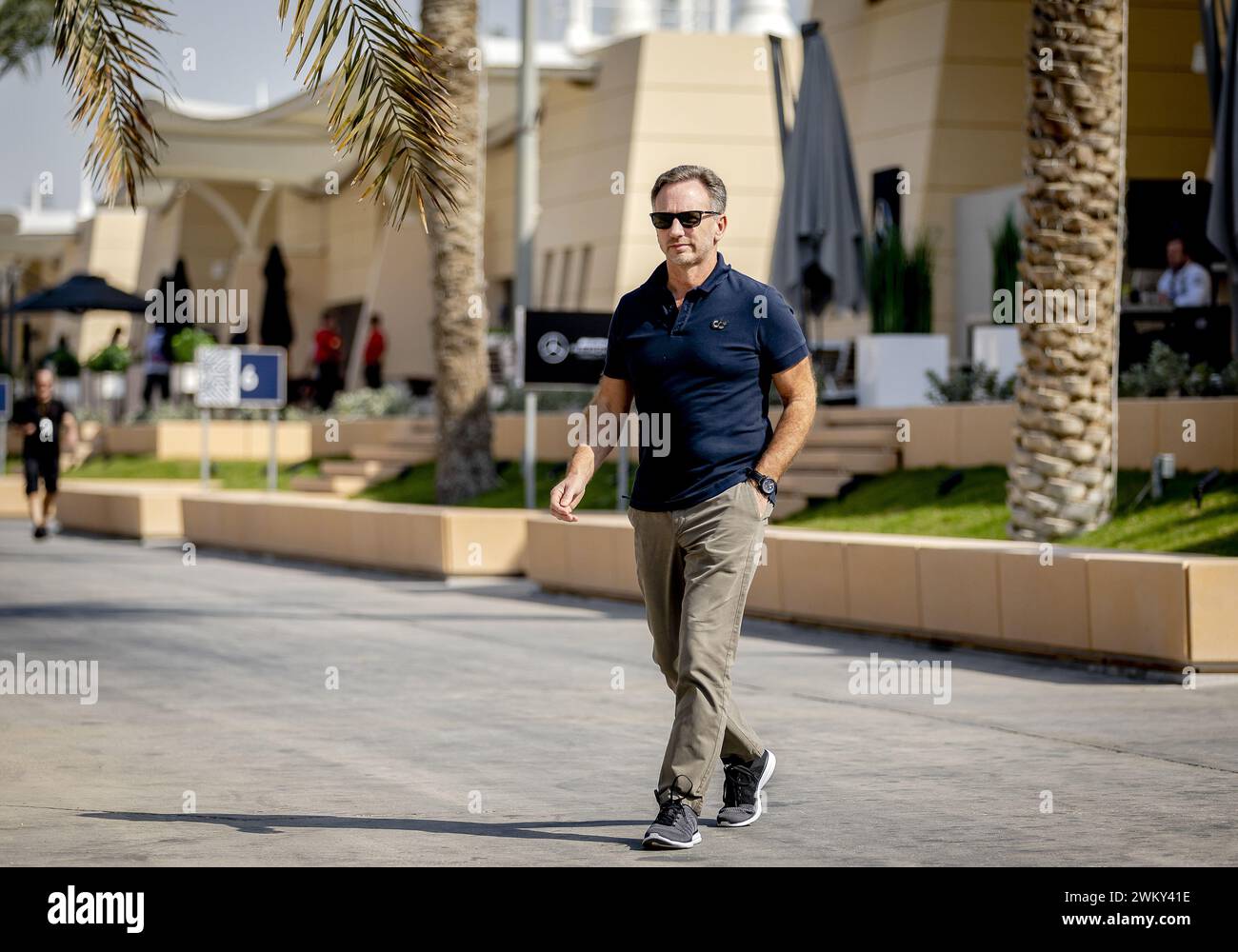 BAHRAIN - Christian Horner (Red Bull Racing) during the third day of ...
