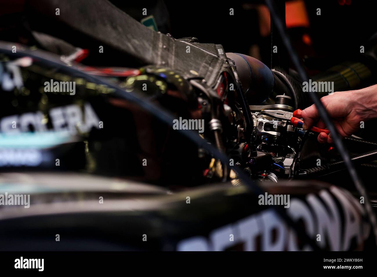 Mercedes AMG F1 Team W15, mechanical detail, mechanical detail rear ...