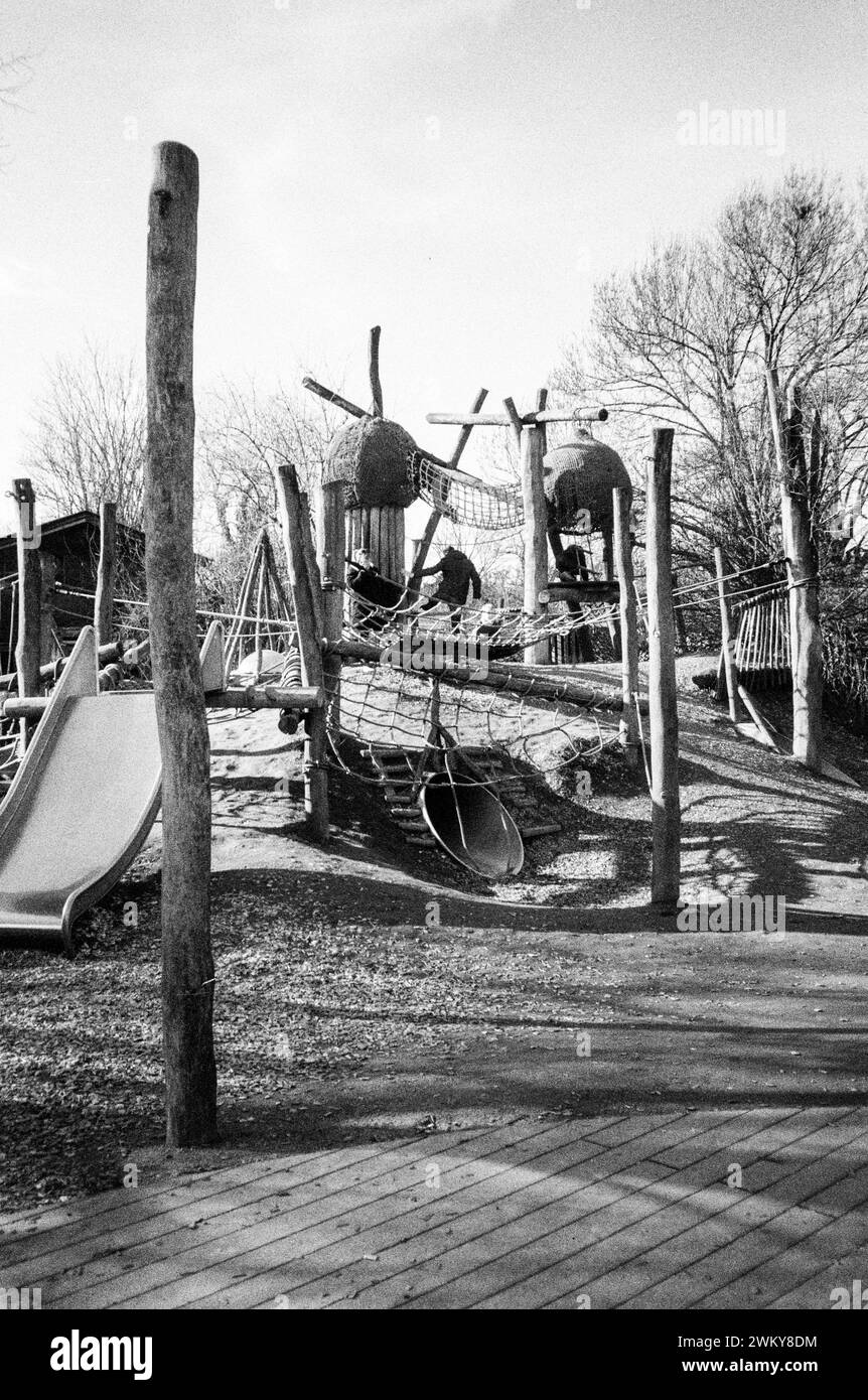 Kids playground at Schnonbrunn Zoo, Vienna, Austria. Stock Photo