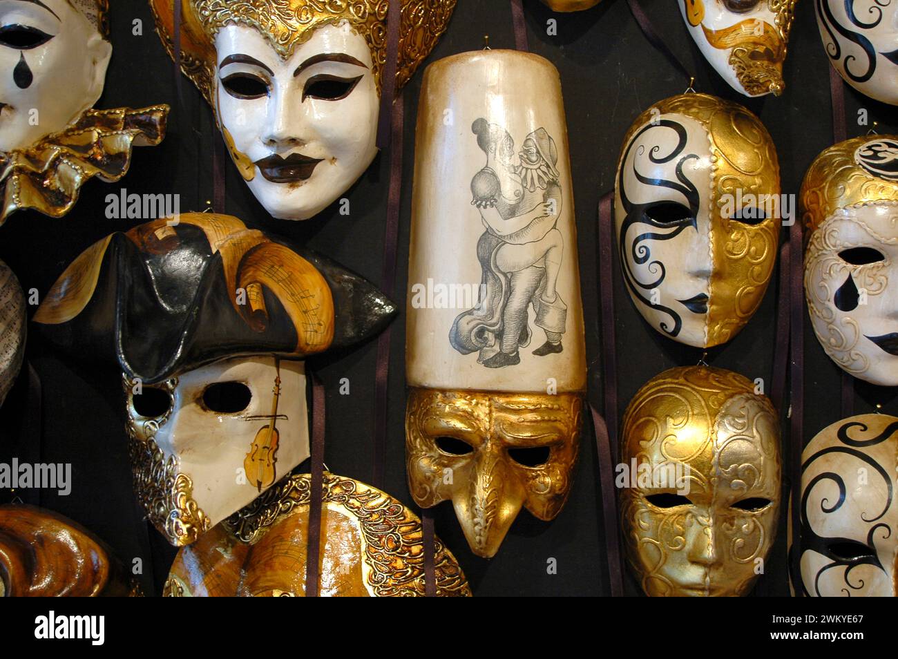 Masken in Venedig Stock Photo