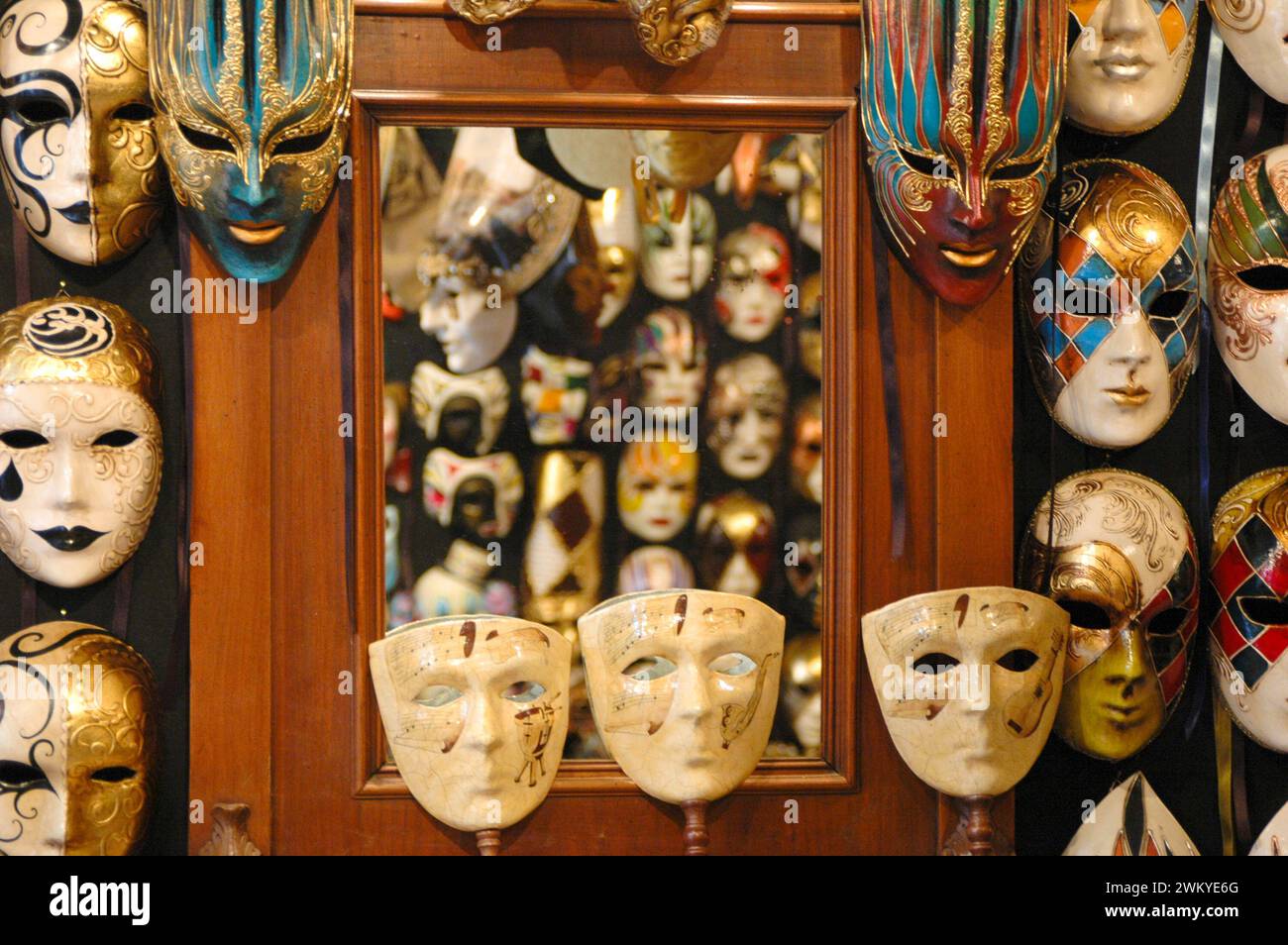 Masken in Venedig Stock Photo