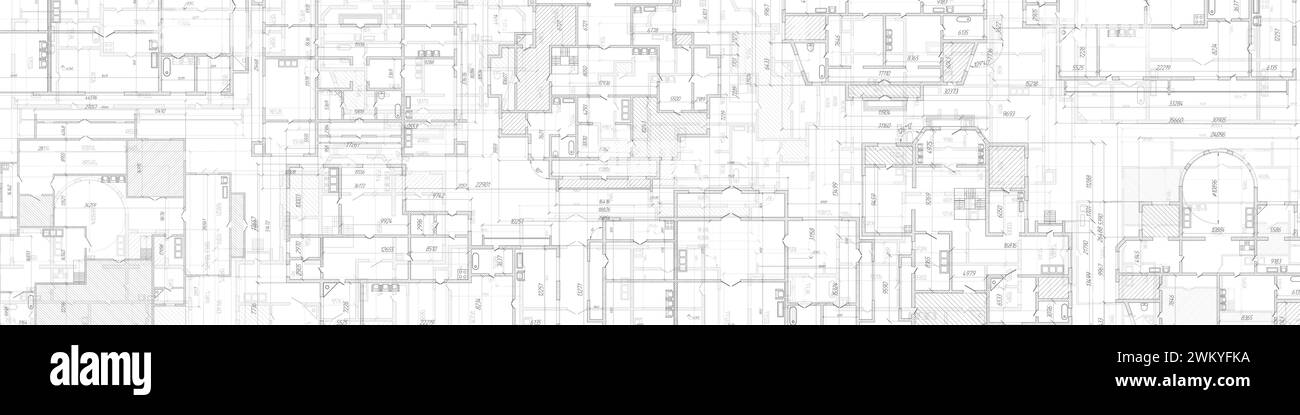 Architectural plan,technical project .House plan project .Engineering design .Industrial construction of houses .Vector , illustration. Stock Vector
