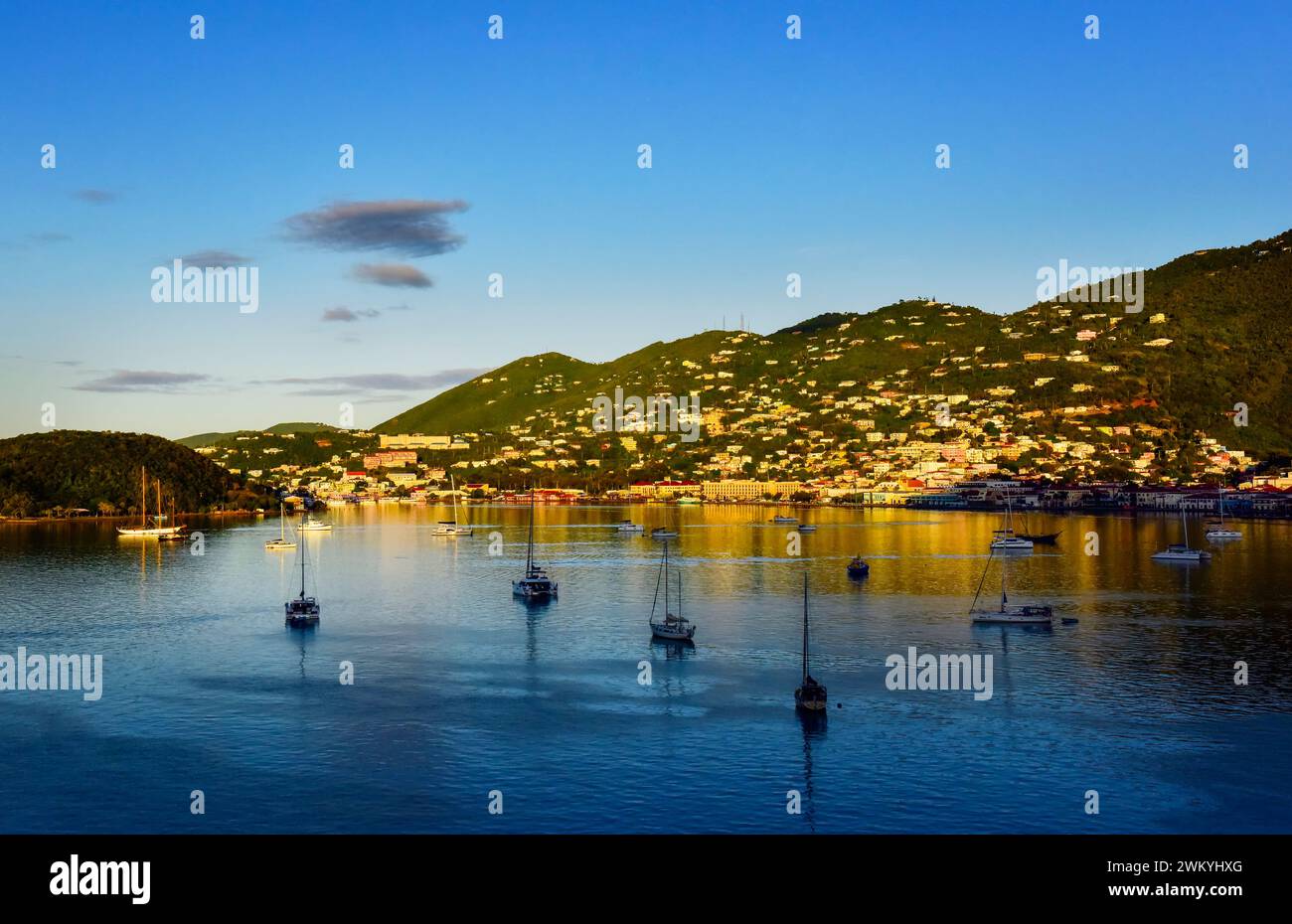 Early Morning in the US Virgin Islands Stock Photo