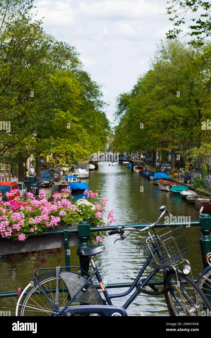 Canal, Amsterdam, Netherlands Stock Photo